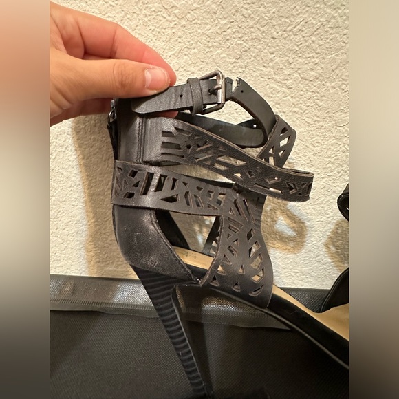 JOE’S JEANS Norman Laser Cut Suede/Leather High Heels Size 8 *CALL OUT* - Picture 11 of 11